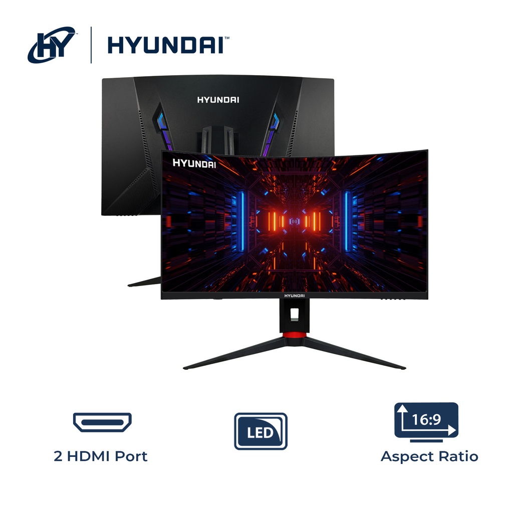 HY View, 32” Curved R1000 Gaming Monitor, IPS 2560x1440p, 200Hz, 1ms(MPRT),GTG 4ms,OD 4ms