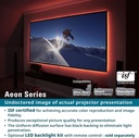Elite Screens AR100WH2 Serie Aeon, 100 Pulgadas Diagonal, relación de aspecto 16:9, Pantalla de proyección 4K de marco fijo sin bordes para cine en casa