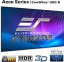Elite Screens AR100WH2 Serie Aeon, 100 Pulgadas Diagonal, relación de aspecto 16:9, Pantalla de proyección 4K de marco fijo sin bordes para cine en casa