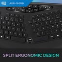 Adesso TruForm Ergonomic Desktop Keyboard