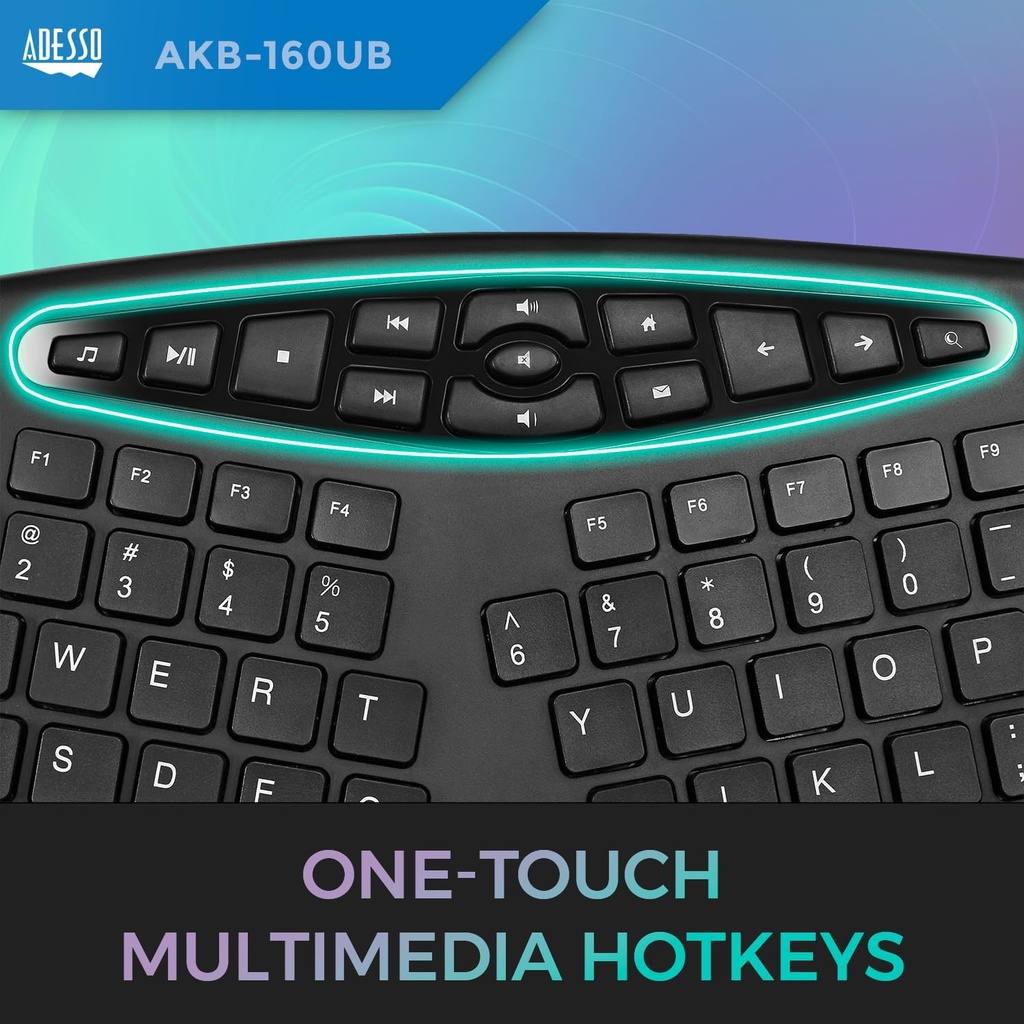 Adesso TruForm Ergonomic Desktop Keyboard