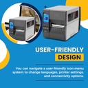 Zebra ZT231 TT – Impresora Industrial de Etiquetas 4" 203 dpi, Transferencia Térmica, USB, Serial, Ethernet, Bluetooth, Tear Bar
