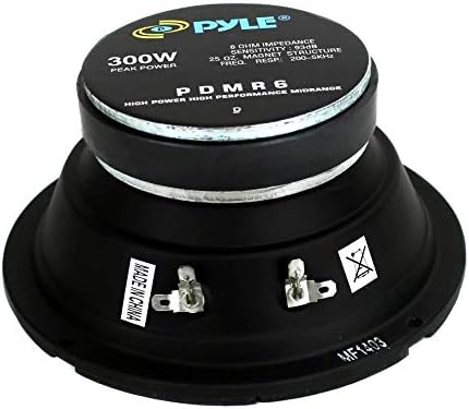 Bocina Para Auto Pyle Pro PDMR6 | 150 W RMS - 300 W PMPO | Color Negro
