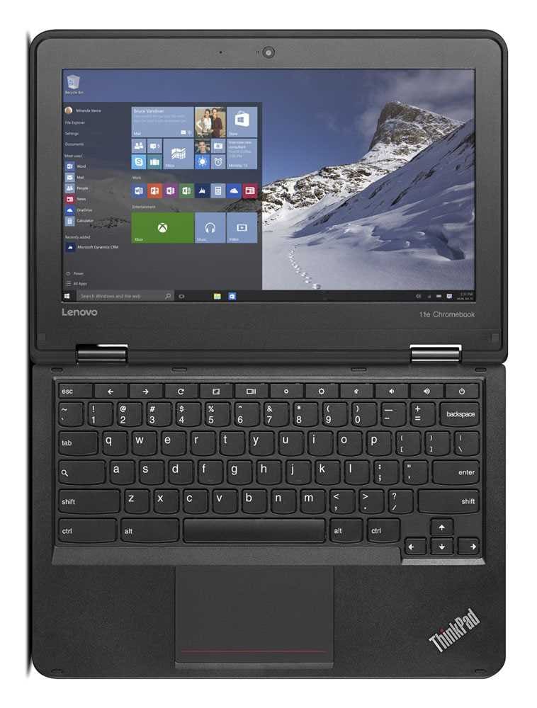 Laptop Lenovo Chromebook 11E 20GF0001US | 11.6" | Intel Celeron N3150 | 4GB RAM | 16 GB de SSD (eMMC) | Sistema Operativo Chrome | Color Negro