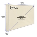 Sylvox OT75A1COVER – Funda Impermeable para TV Exterior 70-75″, Resistente al Agua y al Polvo