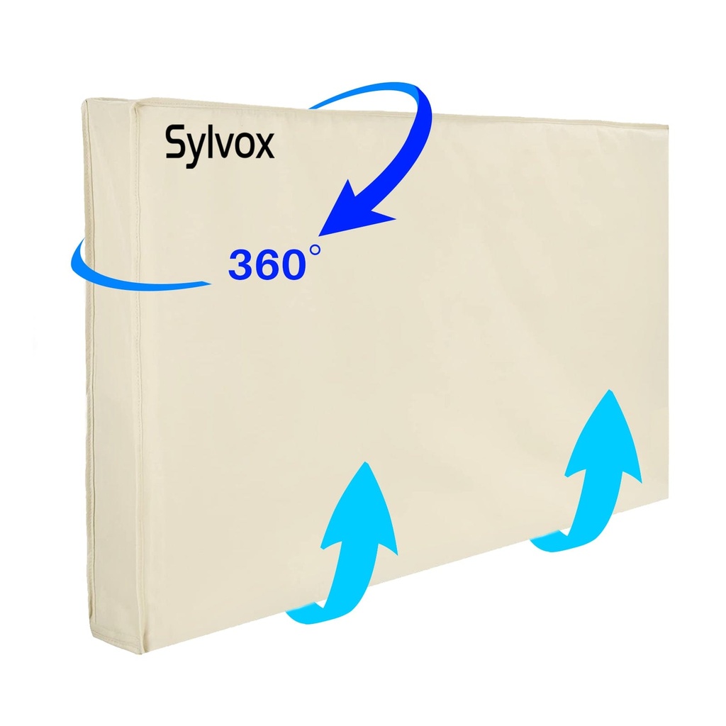 Sylvox OT75A1COVER – Funda Impermeable para TV Exterior 70-75″, Resistente al Agua y al Polvo
