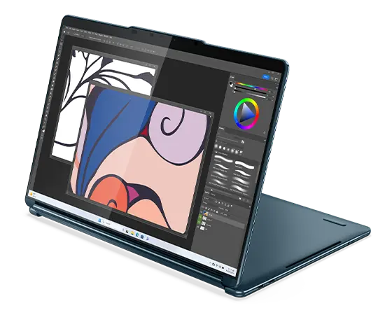 Lenovo YOGA BOOK 9 13IMU9 Core™ Ultra 7 155U 1TB 16GB Dual 13.3" (2880x1800) OLED TOUCHSCREEN WIN11 TIDAL TEAL Keyboard Mouse Folio Digital Pen