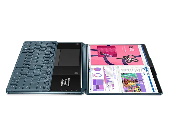 Lenovo YOGA BOOK 9 13IMU9 Core™ Ultra 7 155U 1TB 16GB Dual 13.3" (2880x1800) OLED TOUCHSCREEN WIN11 TIDAL TEAL Keyboard Mouse Folio Digital Pen