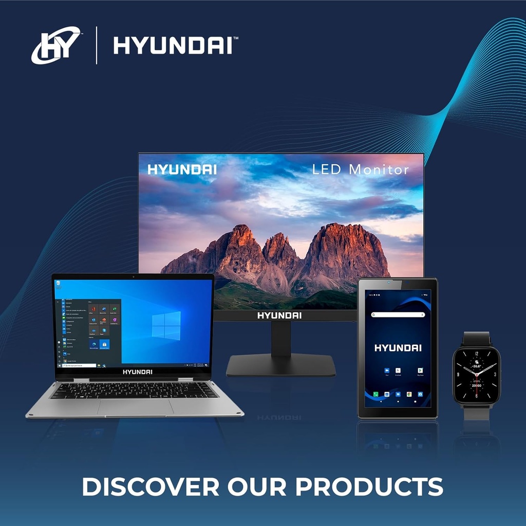 Hyundai HYTab Plus 10.1”, Octacore T606, HD IPS 1280x800 G+G, 4GB/128GB, 8MP/13MP, Android 15, AC WiFi, 4G, 6000 mAh, Metal, Includes Stylus Pen, Earbuds and Screen Protector  – Space Grey