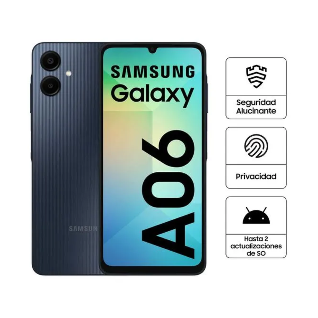 Samsung A06 4GB, 128GB - Black Dual Sim (Latin)