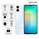Samsung A06 4GB, 128GB - Light Blue Dual Sim (Latin)