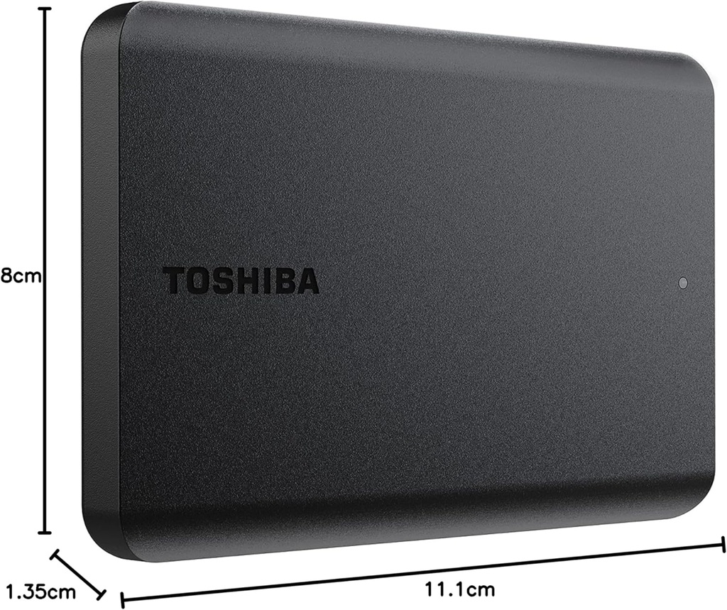 Disco Duro Pórtatil Toshiba Canvio Basics - Externo - 2 TB - Negro