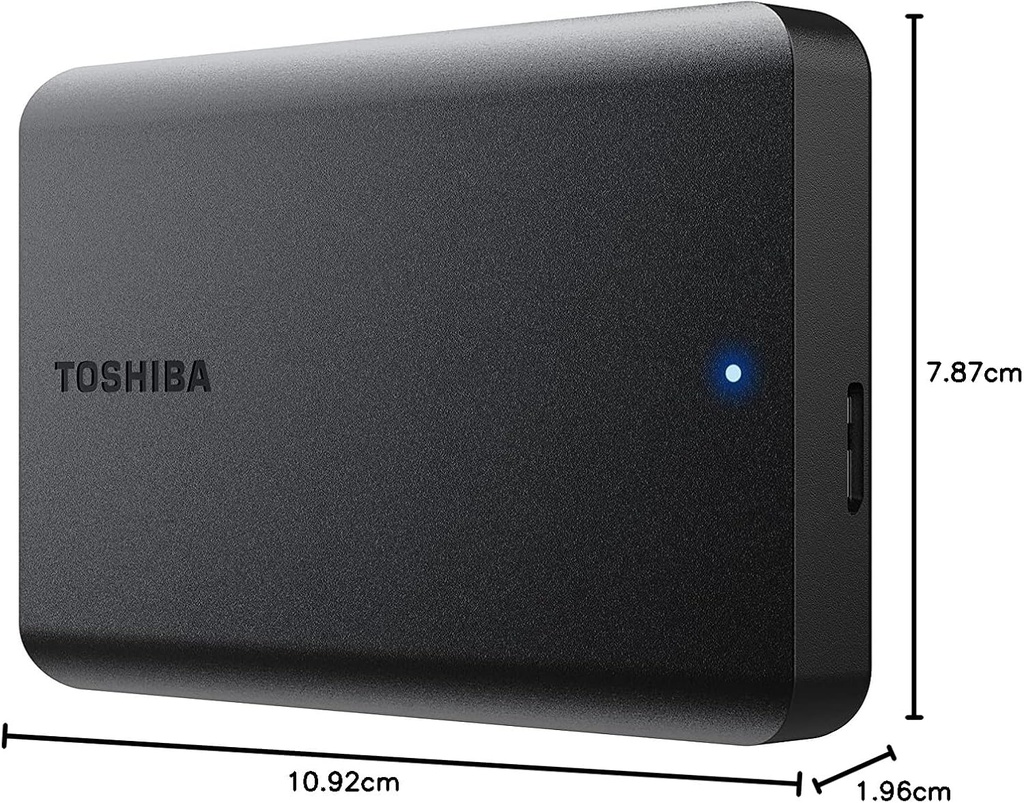 Toshiba Canvio Basics HDTB540XK3CA 4 TB Portable Hard Drive - External - Matte Black