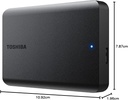 Toshiba Canvio Basics HDTB540XK3CA 4 TB Portable Hard Drive - External - Matte Black