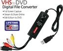 Dispositivo de captura de video de un solo toque USB 2.0 Diamond VC500 Capture contenido de VCR, videocámaras, reproductores de DVD o cualquier dispositivo que admita salida de video a través de una conexión S-Video o RCA compuesta.