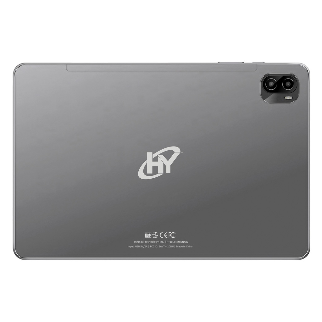 Hyundai HYTab Plus 10.1”, Octacore T606, HD IPS 1280x800 G+G, 6GB/128GB, 8MP/13MP, Android 15, AC WiFi, 4G, 6000 mAh, Metal, Includes Stylus Pen, Earbuds and Screen Protector  – Space Grey