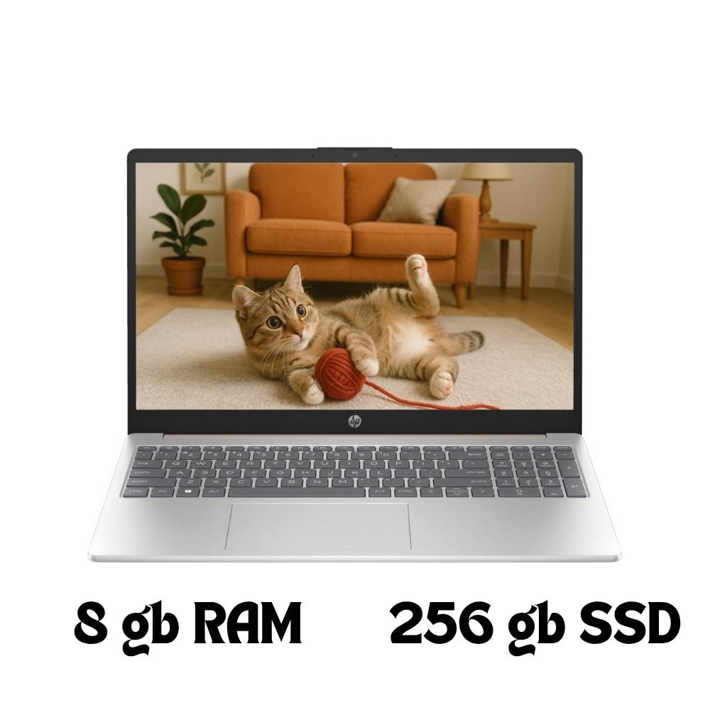 Laptop HP 15-FC0037 15.6” Ryzen 5 7520U, 8GB RAM, 256GB SSD, Windows 11 – Color Midnight Blue con Lector de Huellas