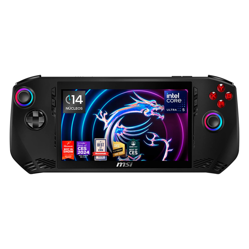 MSI Claw A1M (A1M-048CA) – Consola Portátil 7″ FHD 120Hz, Intel Core Ultra 5-135H, 16GB RAM, 512GB SSD, Windows 11