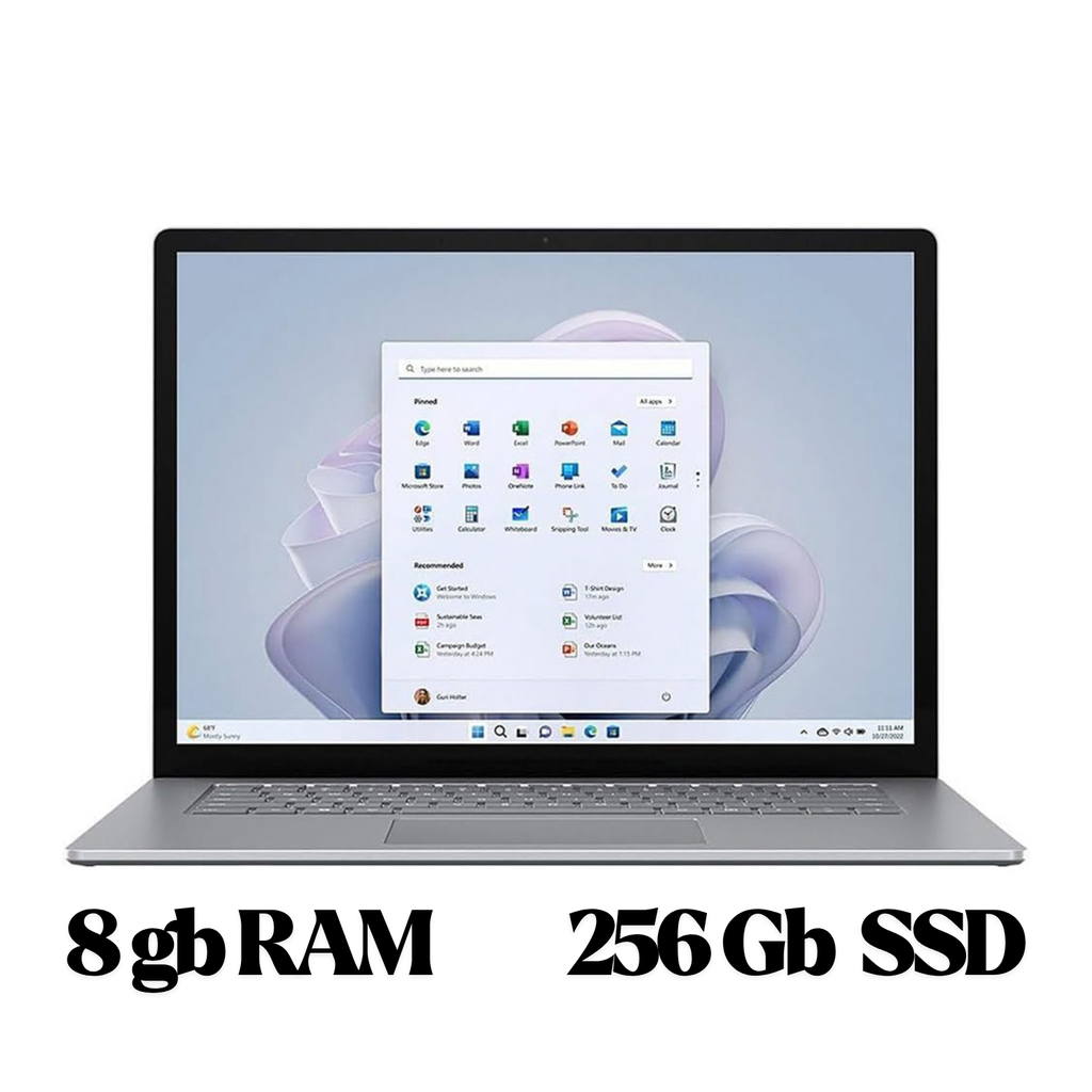 Microsoft Surface Laptop 5 15" – Intel Core i7-1255U, 8GB RAM, 256GB SSD, Pantalla Táctil PixelSense