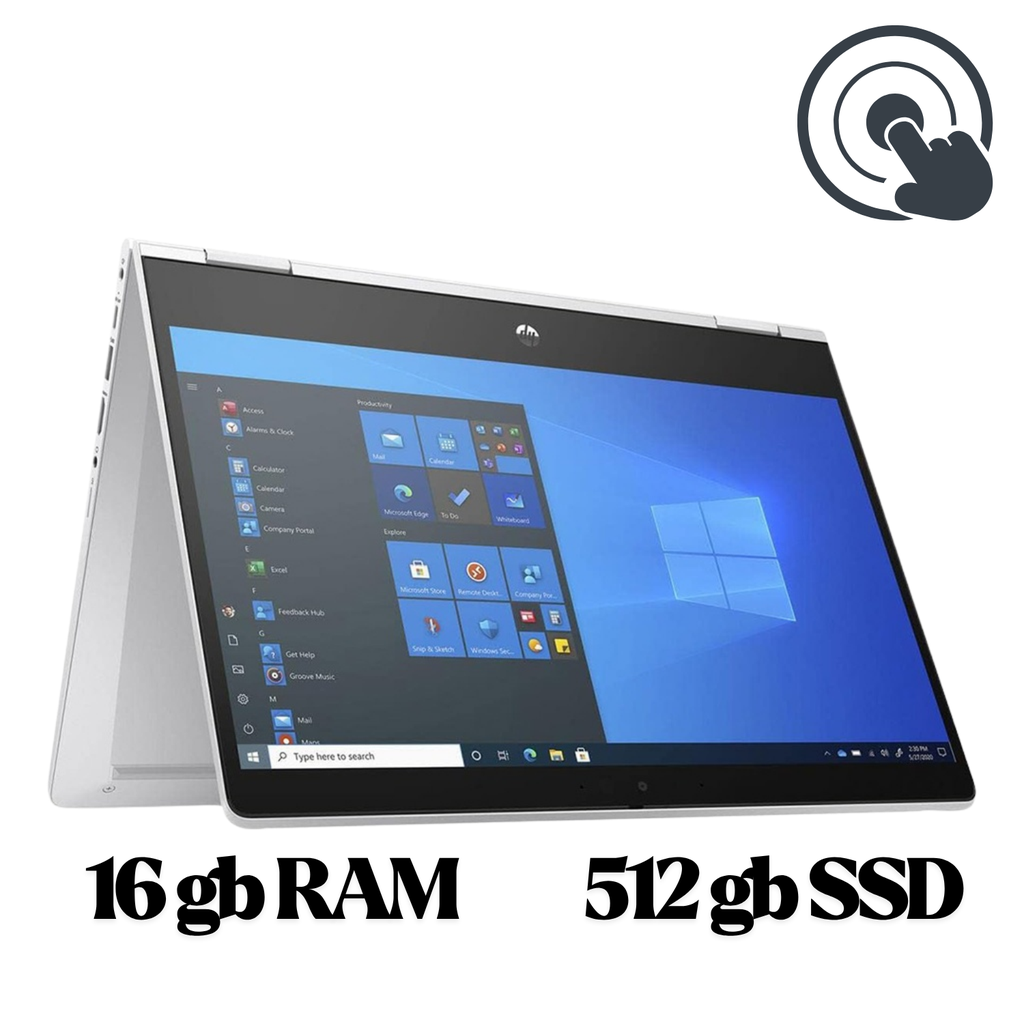 HP ProBook x360 435 G8 – Laptop Convertible 13.3″ FHD Táctil, AMD Ryzen 7 PRO 5850U, 16GB RAM, 512GB SSD, Windows 11 Pro, Silver