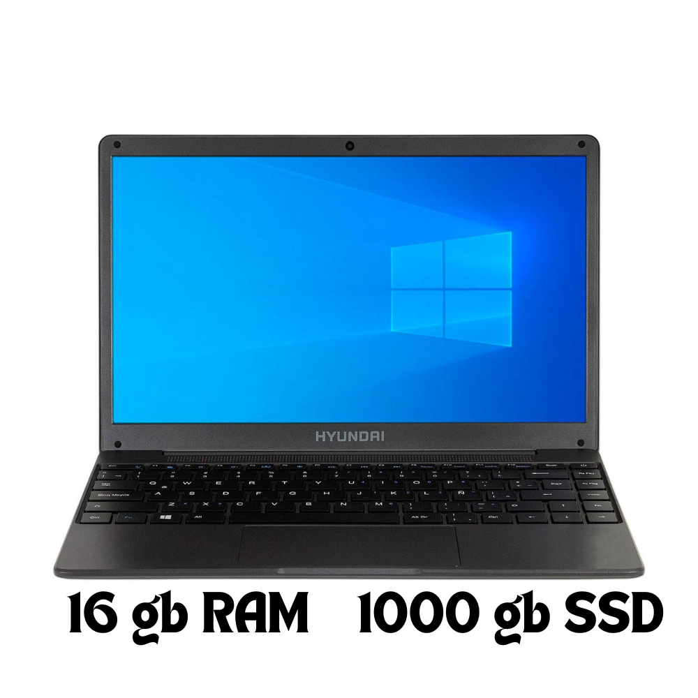 Hyundai HYbook Plus HT14CB10S02BK – Laptop 14.1″ TN HD, Intel Core i5‑1035G1, 16 GB RAM LPDDR4, 1 TB SSD, Windows 11,
