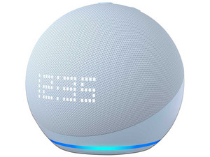 Refurbished Amazon Echo Dot (5.ª generación, modelo de 2022) | Bocina inteligente con reloj y Alexa | Azul | UPC: 840080557885