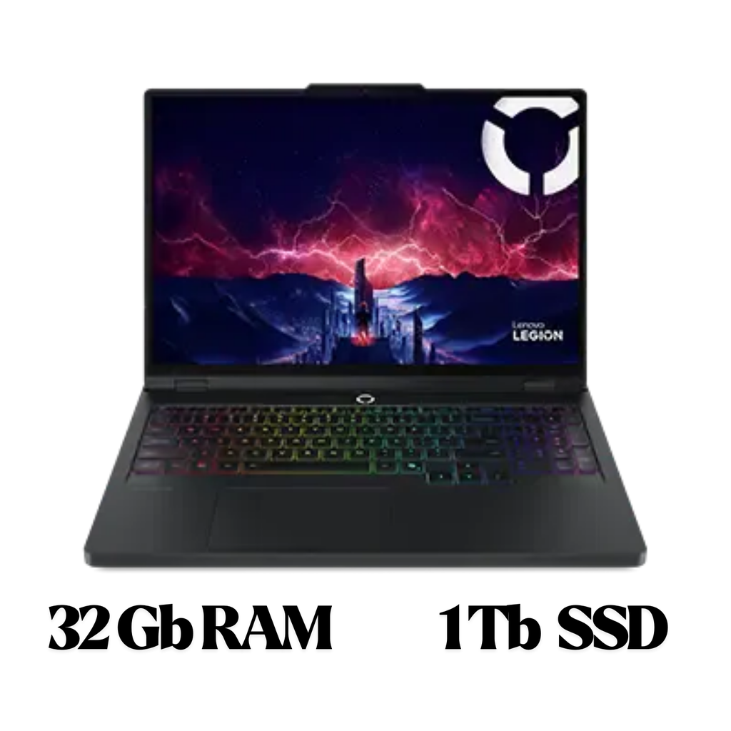Lenovo LEGION 5 16IAX10 GAMING Core™ Ultra 9 275HX 1TB SSD 32GB 16" (2560x1600) 240Hz IPS WIN11 NVIDIA® RTX 5060 8192MB STORM GREY RGB Backlit Keyboard