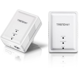 TRENDnet TPL-406E2K Kit de Adaptadores Powerline Nano de 500 AV, color Blanco