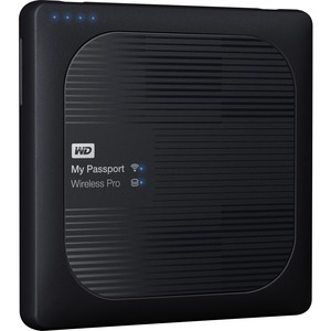 Disco Duro de Red Pórtatil WD My Passport Wireless Pro WDBSMT0030BBK - Externo - 3 TB - Negro