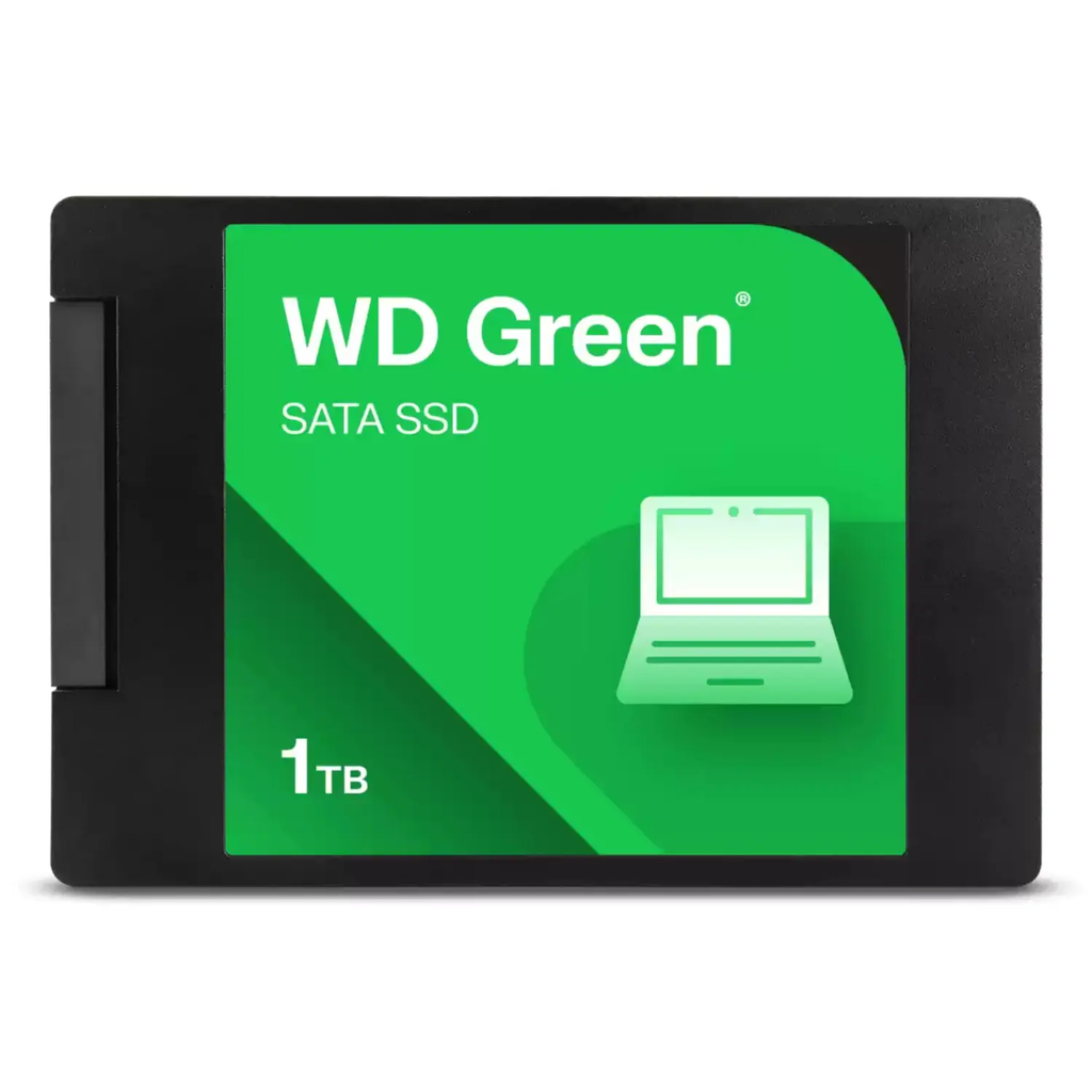 WD Green 1TB – SSD Interno 2.5" SATA III, Lectura Rápida, Ideal para Actualizar Laptops y PC 