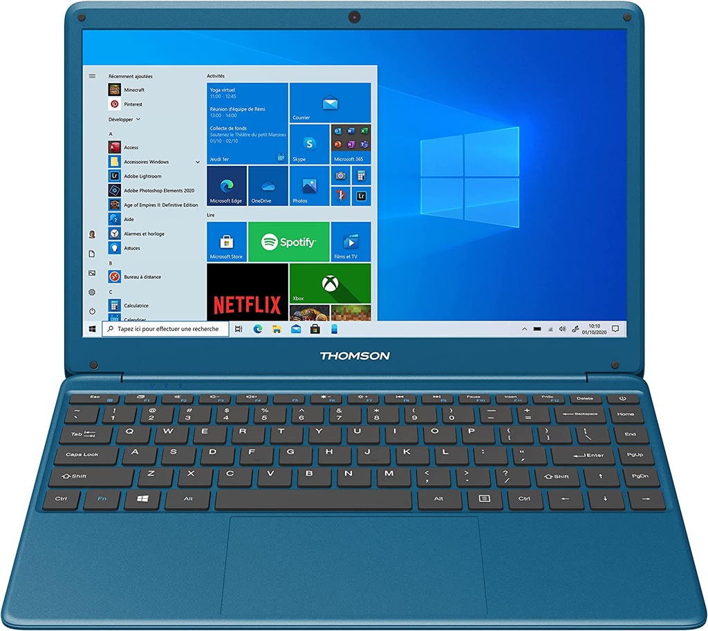 Refurbished Laptop Thomson NEOX14, 14.1 Inch, Intel Celeron , 4Gb RAM , 64Gb eMMC Storage, Windows 10 - Blue - Aluminum Chassis - Grade C