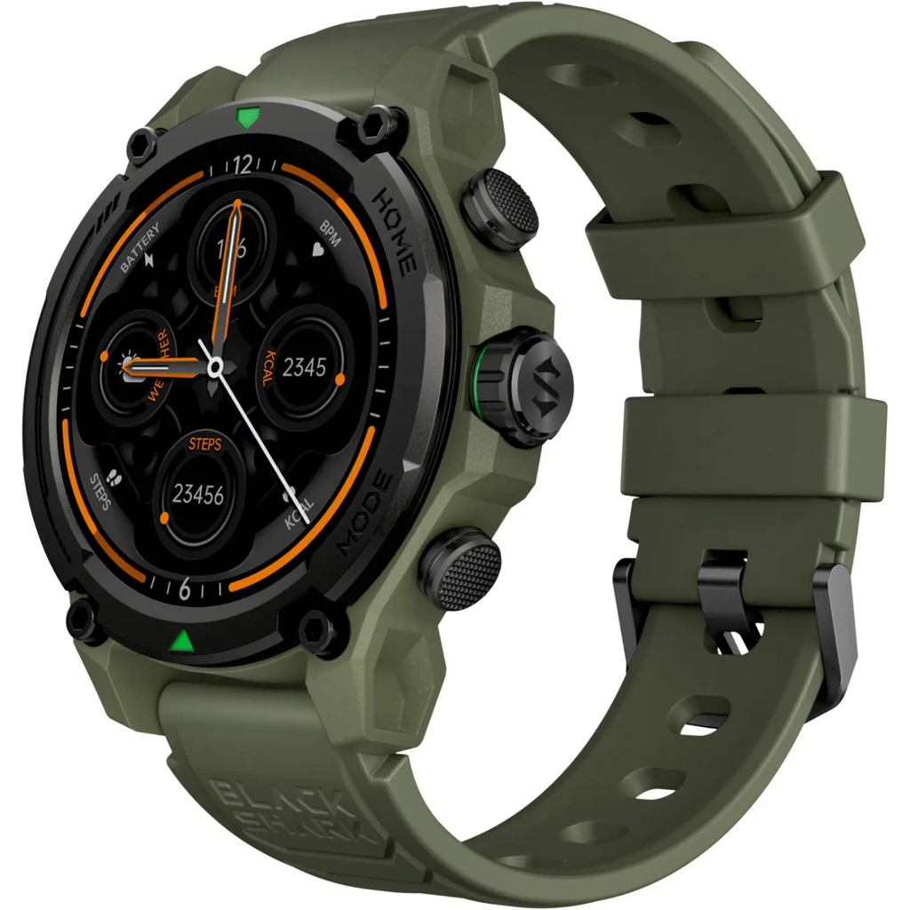 Black Shark GS3 Smartwatch – Pantalla 1.43″ AMOLED, 21 días de batería, Llamadas Bluetooth, Resistencia deportiva, Color Green