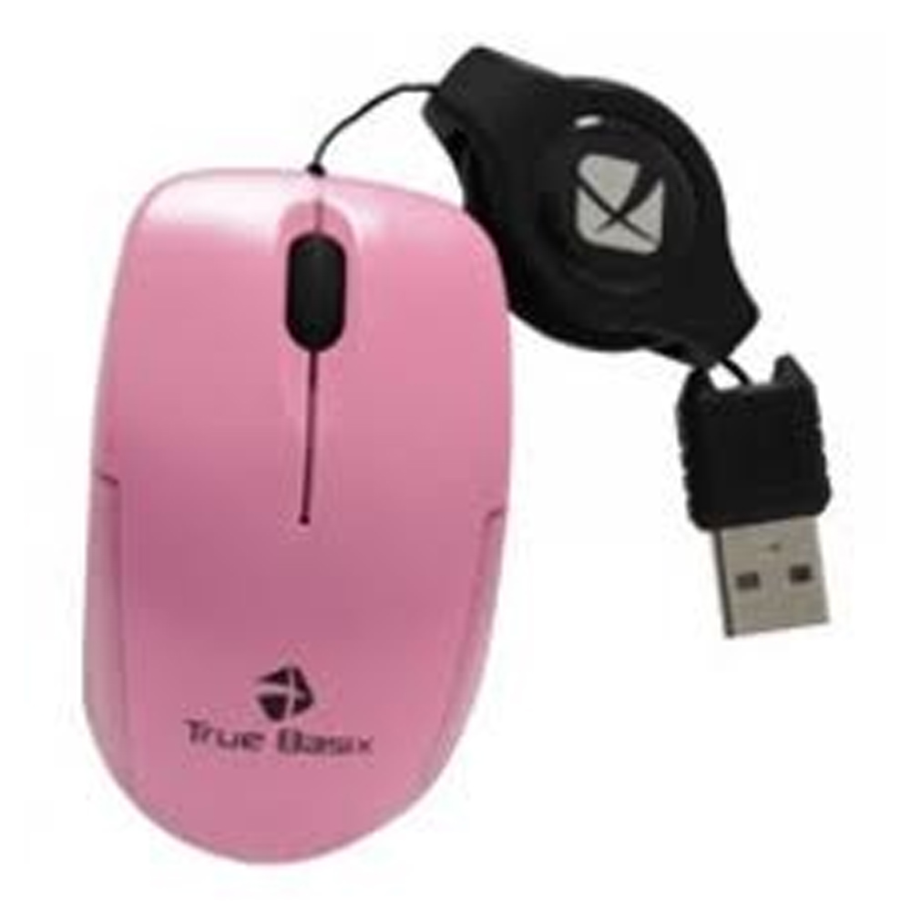 Mini Mouse Acteck True Basix MOMR-014, Alámbrico, USB, 1000DPI, Rosa