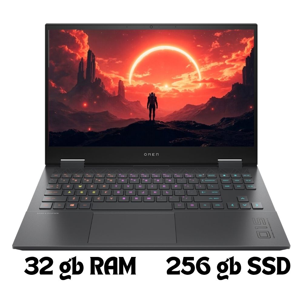 Laptop Gamer HP OMEN 15.6” 8GB RAM 512GB SSD Windows 11 Home – Portátil de Alto Rendimiento en Color Negro para Juegos y Trabajo Creativo
