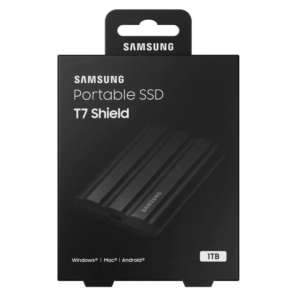 Unidad De Estado Sólido SSD Externo Portátil Samsung T7 MU-PE1T0S/AM Robusto | 2.5" | 1 TB | Color Negro